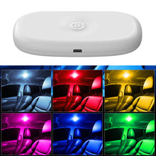 Load image into Gallery viewer, 10 LED Car Interior Touch Ceiling Light Wall Reading Lamp Magnet Base Ceiling Light Ambient Mood Trunk Light Inside