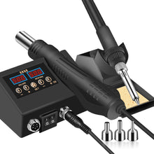 Load image into Gallery viewer, 8898 Heat Gun Electric Soldering Iron Dual Digital Display Two in One Welding Station Welding Maintenance Tool Combination