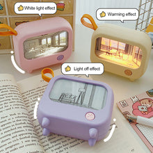 Load image into Gallery viewer, 1Pc TV Painting Night Light Led Cute Child Learning Table Lamp Room Home Decoration Atmosphere Lighting Mini Desktop Birthday Gift