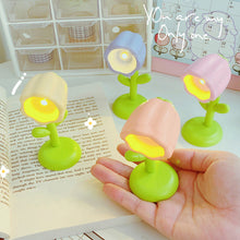 Load image into Gallery viewer, Mini LED Flower Night Light Cute Small Table Lamp Desktop Ornament Bedside Bedroom Ambient Lights Children Toy Kids Holiday Gift