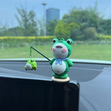 Load image into Gallery viewer, Cute Car Interior Decoration Car Mini Frog Decoration Car Supplies Center Console Ornament