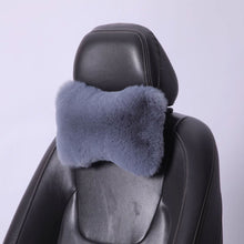 Load image into Gallery viewer, Winter Soft Plush Car Seat Neck Rest Pillow Headrest Plush Warmth Comfort Lumbar Neck Pillow Support Accessories
