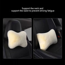 Load image into Gallery viewer, Winter Soft Plush Car Seat Neck Rest Pillow Headrest Plush Warmth Comfort Lumbar Neck Pillow Support Accessories