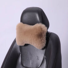 Load image into Gallery viewer, Winter Soft Plush Car Seat Neck Rest Pillow Headrest Plush Warmth Comfort Lumbar Neck Pillow Support Accessories