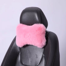 Load image into Gallery viewer, Winter Soft Plush Car Seat Neck Rest Pillow Headrest Plush Warmth Comfort Lumbar Neck Pillow Support Accessories