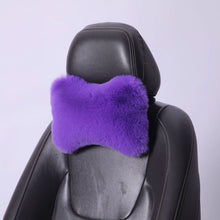Load image into Gallery viewer, Winter Soft Plush Car Seat Neck Rest Pillow Headrest Plush Warmth Comfort Lumbar Neck Pillow Support Accessories