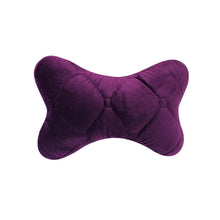 Load image into Gallery viewer, Car Headrest Neck Pillow Cotton Seat Car Neckrest Support Breathable Fabric Cover for Winter