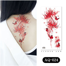 Load image into Gallery viewer, Waterproof Colored Ink Painting Flower Arm Tattoo Sticker Waterproof Women Men Patch Face Body Tattoo Sticker