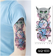 Load image into Gallery viewer, Waterproof Colored Ink Painting Flower Arm Tattoo Sticker Waterproof Women Men Patch Face Body Tattoo Sticker