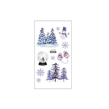 Load image into Gallery viewer, Christmas Snowflake Children's Cartoon Tattoo Sticker Simulated Tattoos Sticker Creative Snowman Women Men Tattoo Stickers