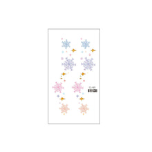 Load image into Gallery viewer, Christmas Snowflake Children's Cartoon Tattoo Sticker Simulated Tattoos Sticker Creative Snowman Women Men Tattoo Stickers