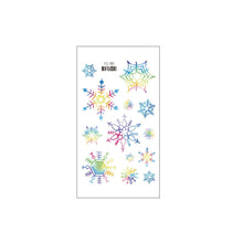 Load image into Gallery viewer, Christmas Snowflake Children's Cartoon Tattoo Sticker Simulated Tattoos Sticker Creative Snowman Women Men Tattoo Stickers