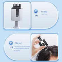 Load image into Gallery viewer, Mini Paste Lotion Metal Head Care Scalp Applicator Household Scalp Care Liquid Massage Comb Hair Growth Nourish Portable Hair Comb