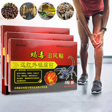Load image into Gallery viewer, 8pcs Neck Pain Relief Patches Scorpion Venom Extract Chinese Medical Plaster Joint Inflammation Relieving Sticker Plaster