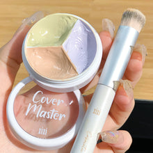 Load image into Gallery viewer, 3-Color Concealer Palette Foundation Cream Full Coverage Suit for All Skin Face Makeup Cover Dark Circles Acne Pores Cream