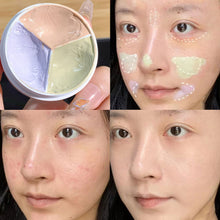Load image into Gallery viewer, 3-Color Concealer Palette Foundation Cream Full Coverage Suit for All Skin Face Makeup Cover Dark Circles Acne Pores Cream