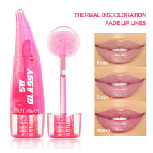Load image into Gallery viewer, Pearlescent Glassy Lip Oil Changing Lip Gloss Natural Pink Moisturizing Color Lip Balm Reduce Lip Lines Jelly Plump Lips Care