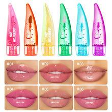 Load image into Gallery viewer, Pearlescent Glassy Lip Oil Changing Lip Gloss Natural Pink Moisturizing Color Lip Balm Reduce Lip Lines Jelly Plump Lips Care