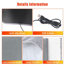 Load image into Gallery viewer, Super Soft Winter Warm Electric Foot Warmer Heater USB Plug-in Power Saving Warm Foot Cover Feet Heating Pads for Home Office