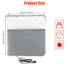 Load image into Gallery viewer, Super Soft Winter Warm Electric Foot Warmer Heater USB Plug-in Power Saving Warm Foot Cover Feet Heating Pads for Home Office