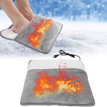 Load image into Gallery viewer, Super Soft Winter Warm Electric Foot Warmer Heater USB Plug-in Power Saving Warm Foot Cover Feet Heating Pads for Home Office