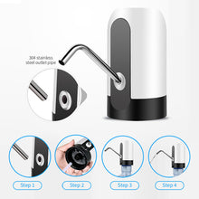 Load image into Gallery viewer, Automatic Electric Water Gallon Pump Drink Dispenser Electric Magic Tap Water Bottle Pump USB Desktop Rechargeable Water Pump