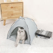 Load image into Gallery viewer, Pet Tent Bed Cats House Supplies Products Accessories Warm Cushions Furniture Sofa Basket Beds Winter Clamshell Kitten Tents Cat