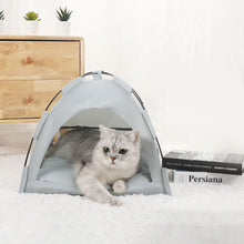 Load image into Gallery viewer, Pet Tent Bed Cats House Supplies Products Accessories Warm Cushions Furniture Sofa Basket Beds Winter Clamshell Kitten Tents Cat