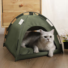 Load image into Gallery viewer, Pet Tent Bed Cats House Supplies Products Accessories Warm Cushions Furniture Sofa Basket Beds Winter Clamshell Kitten Tents Cat