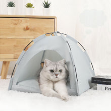 Load image into Gallery viewer, Pet Tent Bed Cats House Supplies Products Accessories Warm Cushions Furniture Sofa Basket Beds Winter Clamshell Kitten Tents Cat