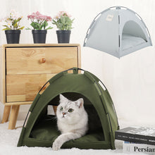 Load image into Gallery viewer, Pet Tent Bed Cats House Supplies Products Accessories Warm Cushions Furniture Sofa Basket Beds Winter Clamshell Kitten Tents Cat