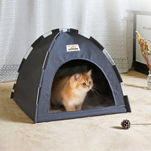 Load image into Gallery viewer, Pet Tent Bed Cats House Supplies Products Accessories Warm Cushions Furniture Sofa Basket Beds Winter Clamshell Kitten Tents Cat