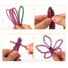 Load image into Gallery viewer, 100pcs Chenille Stem Pipe Kids DIY Creative Toys Chenille Sticks Cleaners Kindergarten Educational Handmade Material Plush Strips