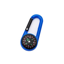 Load image into Gallery viewer, Mixed Colour Outdoor Camping Hiking Tactical Survival Mini Compass Carabiner Children's Toy Compass Small Gift