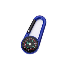 Load image into Gallery viewer, Mixed Colour Outdoor Camping Hiking Tactical Survival Mini Compass Carabiner Children's Toy Compass Small Gift