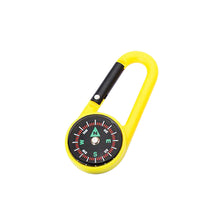 Load image into Gallery viewer, Mixed Colour Outdoor Camping Hiking Tactical Survival Mini Compass Carabiner Children's Toy Compass Small Gift