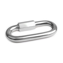 Load image into Gallery viewer, Stainless Steel Oval Quick Links D-Lock Carabiner Safety Snap Hook Climbing Buckle Climbing Gear Carabiner Quick Links M3.5/M4/M5/M6/M7/M8