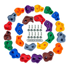 Load image into Gallery viewer, 10Pcs/Set Children Kids Rock Climbing Stones Toys Wall Holds Games Multi Size Children Wood Wall Climbing Stones Toys Child Playground Playset Games