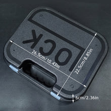 Load image into Gallery viewer, Waterproof Multifunctional Portable Storage Box Plastic Gun Case For Glock Tactical ABS Pistol Case For G17 Hunting Suitcase