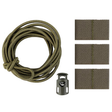 Load image into Gallery viewer, Outdoor Tactical Flag Bungee Elastic Fastener Strap Shock Cord Retention Molle Webbing Loop Cord Lock Secure Vest Attachment Fixed Strap