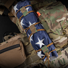 Load image into Gallery viewer, Outdoor Tactical Flag Bungee Elastic Fastener Strap Shock Cord Retention Molle Webbing Loop Cord Lock Secure Vest Attachment Fixed Strap