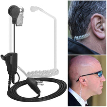 Load image into Gallery viewer, 2 Pin PTT MIC Walkie Talkie Headset Headphone Covert Acoustic Tube In-ear Earpiece For Kenwood TYT Baofeng UV-5R BF-888S CB Radio Accessories