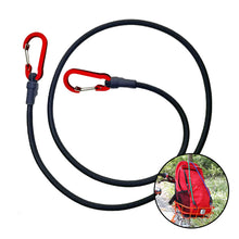 Load image into Gallery viewer, Heavy Duty Carabiner Bungee Cord Elastic Tie Strap String Hooks Kayak Cycling Luggage Packing Ropes Outdoor Camping Tent Accessories