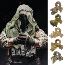 Load image into Gallery viewer, Hunting Tactical Scarf Mesh Net Scarves Military Camo Camouflage Scarfs Outdoor Sport Sniper Face Veil Wargame Camping Cycling