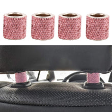Load image into Gallery viewer, 1Pc Car Bling Crystal Headrest Collars Seat Headrest Decoration Shiny Diamond Rhinestone Car Charms For Car Interior Accessories