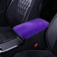 Load image into Gallery viewer, Universal Soft Faux Fur Plush Car Armrest Box Pad Cover Center Console Box Armrest Pad Cushion Women Car Interior Accessories