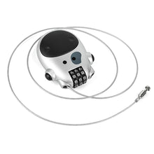 Load image into Gallery viewer, Motorcycle Helmet Telescopic Wire Rope Password Lock Steel Cable Code Lock Suitcase Black Car Sled Helmet Password Lock