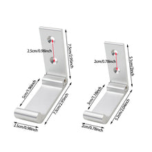 Load image into Gallery viewer, Wall Aluminum Alloy Folding Hook Hidden Robe Coat Hook Home Bathroom Kitchen Towel Hooks With Screws