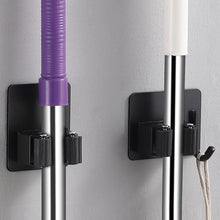 Load image into Gallery viewer, Multi-purpose Hooks Adhesive Wall Hanging Mop Rack Broom Hanger Hook Kitchen Bathroom Organization Home Organizer Accessories
