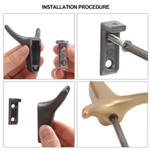 Load image into Gallery viewer, Ox Horn Hook Aluminum Alloy Wall Mounted Hooks Dual Coat Bag Hanger Door Back Kitchen Wardrobe Hooks Bathroom Rack